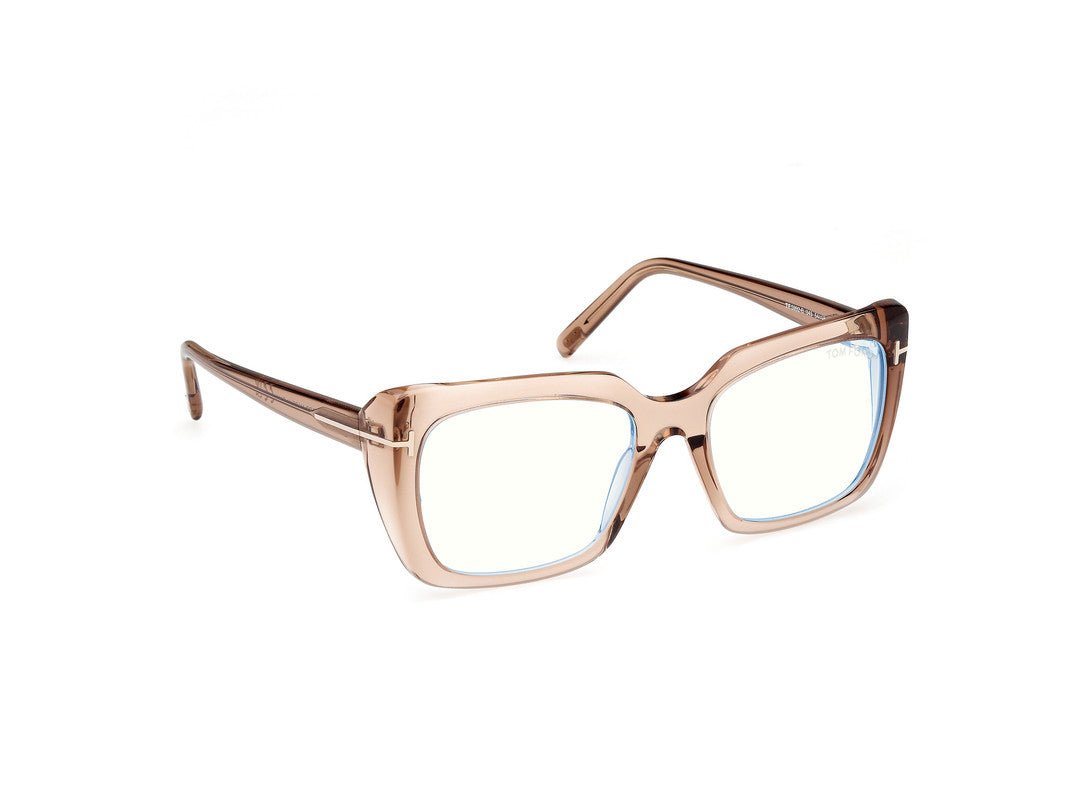 Shiny Light Brown Female Glasses Tom Ford 889214522948