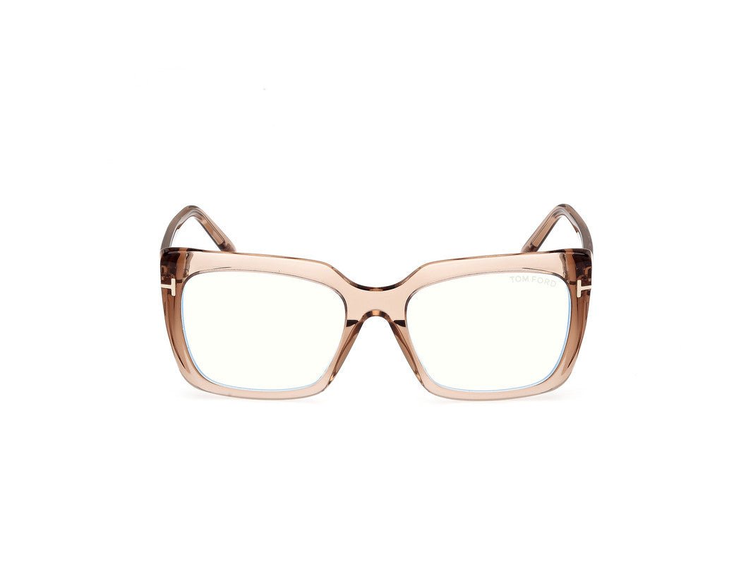 Shiny Light Brown Female Glasses Tom Ford 889214522948