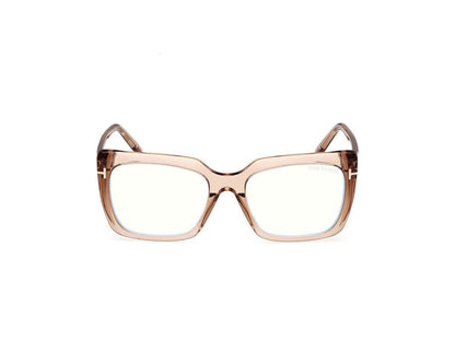 Shiny Light Brown Female Glasses Tom Ford 889214522948