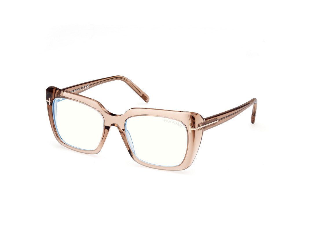 Shiny Light Brown Female Glasses Tom Ford 889214522948