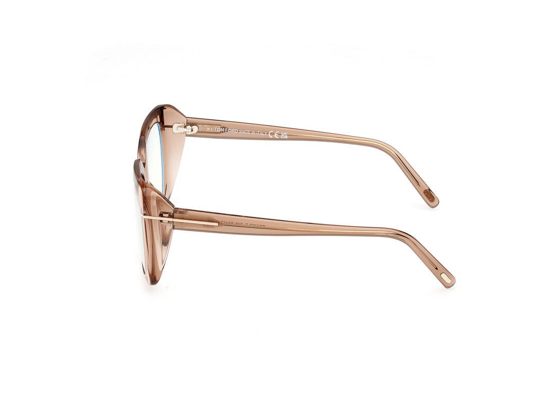Shiny Light Brown Female Glasses Tom Ford 889214522948