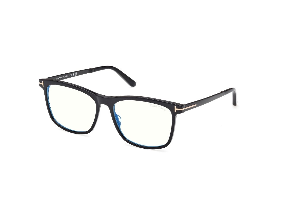 Shiny Black Male Eyeglasses Tom Ford 889214578259 889214578228