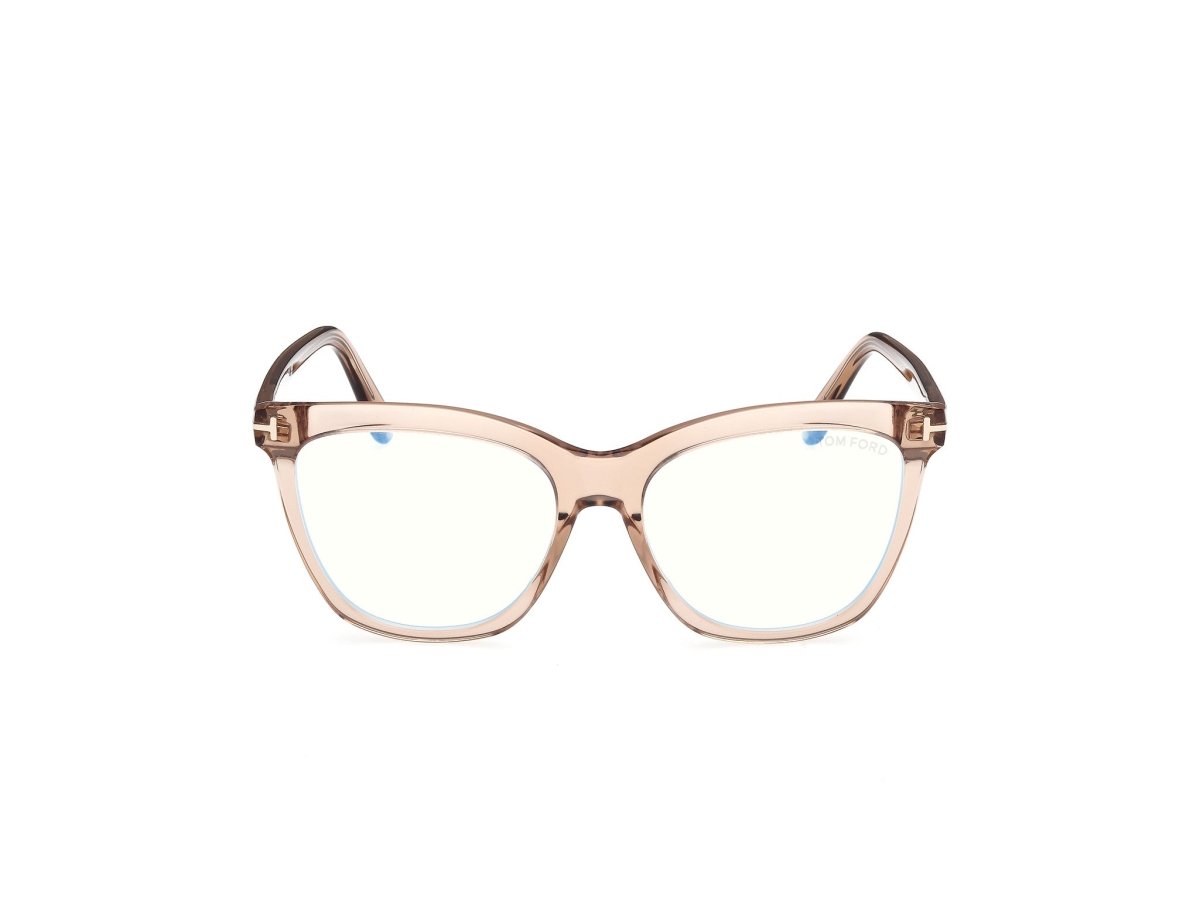 Shiny Light Brown Female Glasses Tom Ford 889214578365