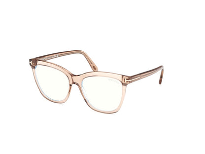 Shiny Light Brown Female Glasses Tom Ford 889214578365