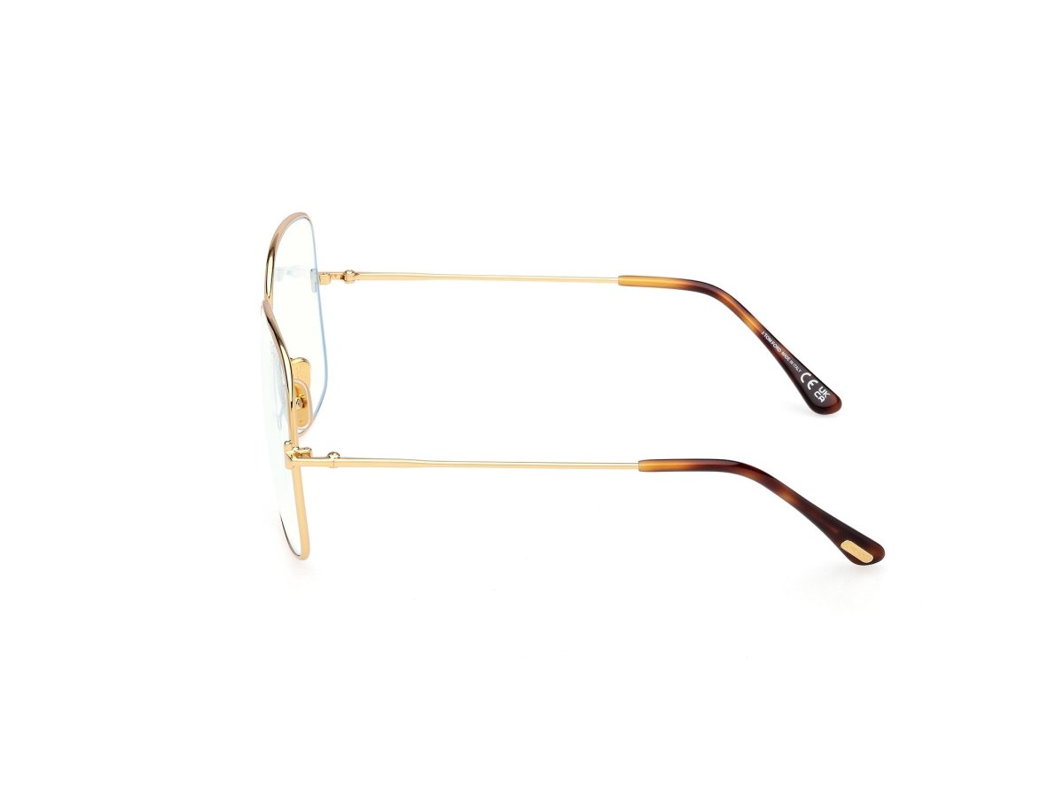 Shiny Deep Gold Female Eyeglasses Tom Ford 889214578587
