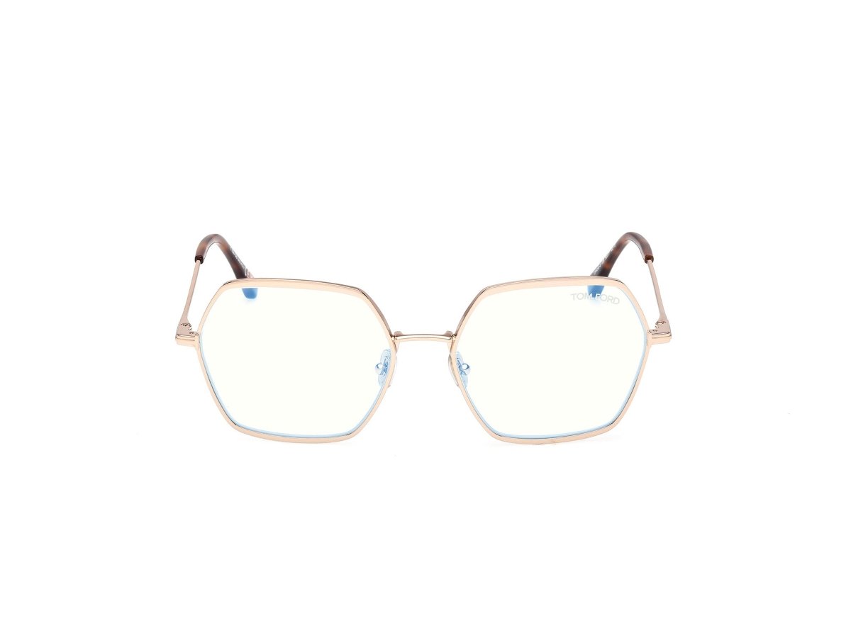 Shiny Rose Gold Female Glasses Tom Ford 889214578624