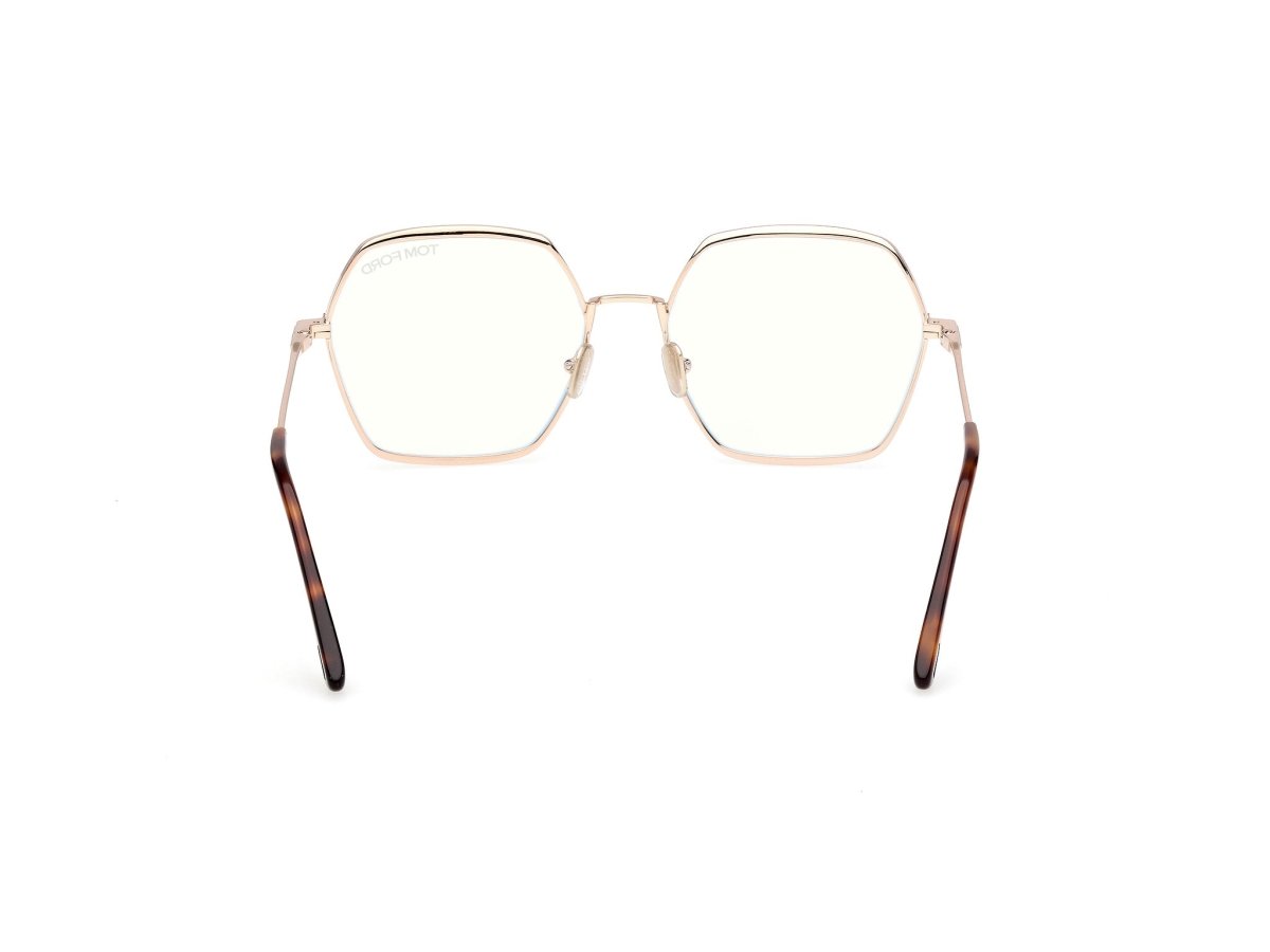 Shiny Rose Gold Female Glasses Tom Ford 889214578624