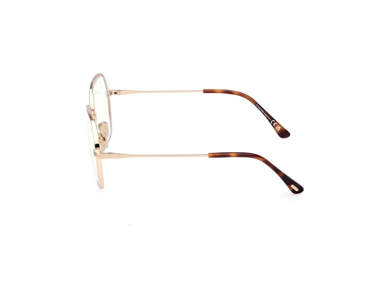 Shiny Rose Gold Female Glasses Tom Ford 889214578624