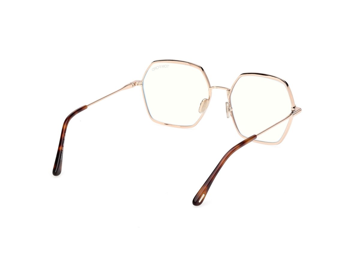 Shiny Rose Gold Female Glasses Tom Ford 889214578624