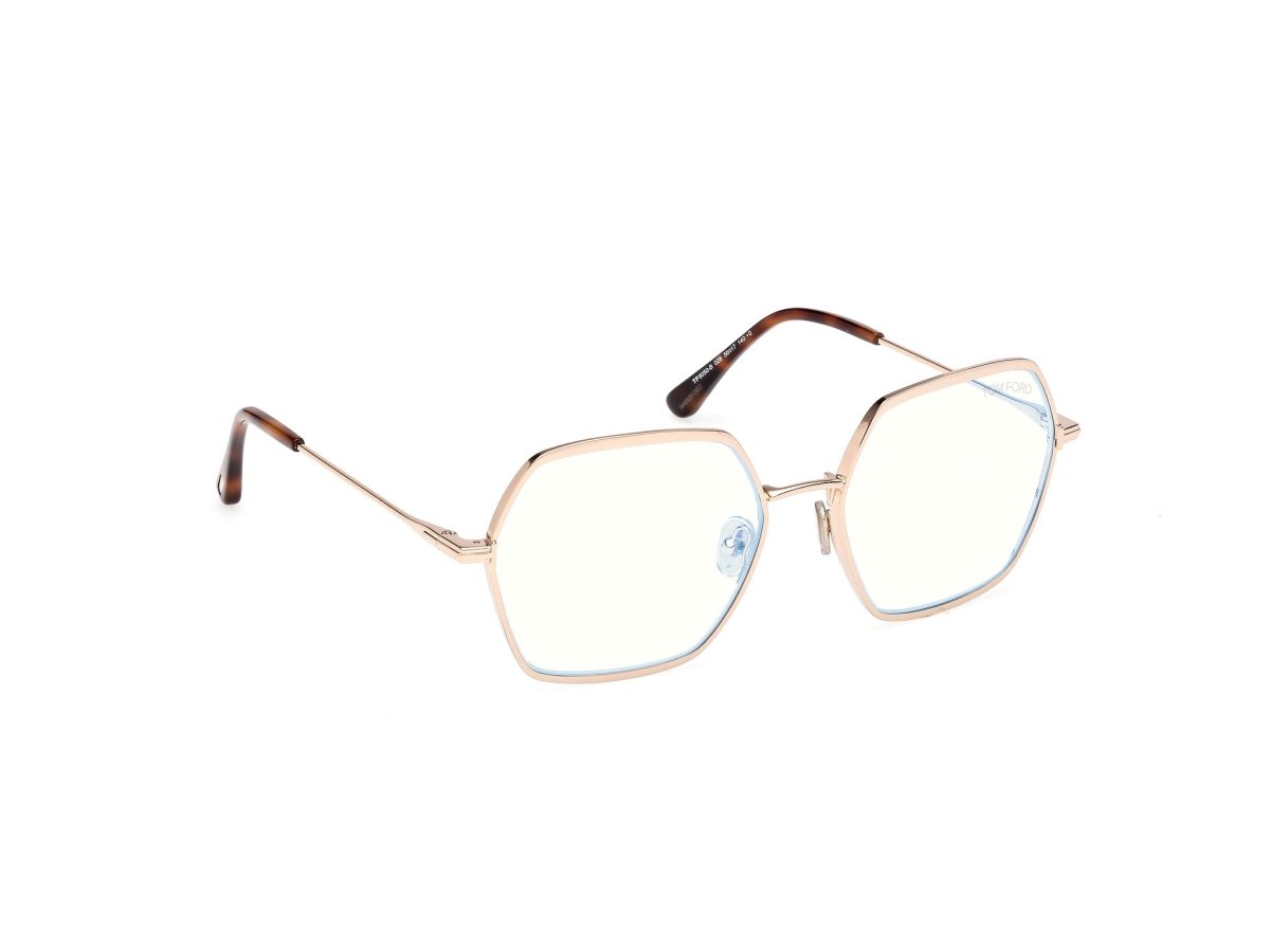 Shiny Rose Gold Female Glasses Tom Ford 889214578624