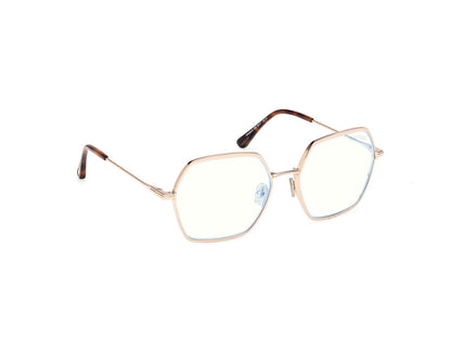 Shiny Rose Gold Female Glasses Tom Ford 889214578624