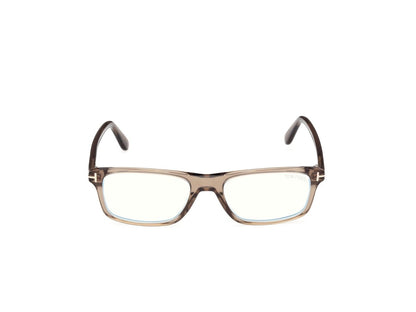Shiny Dark Brown Male Eyeglasses Tom Ford 889214644459