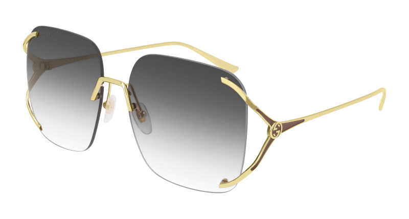 Gold Sunglasses Gucci 889652281223
