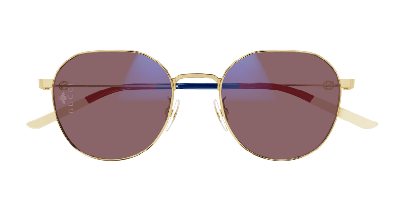 Gold Sunglasses Gucci 889652411316