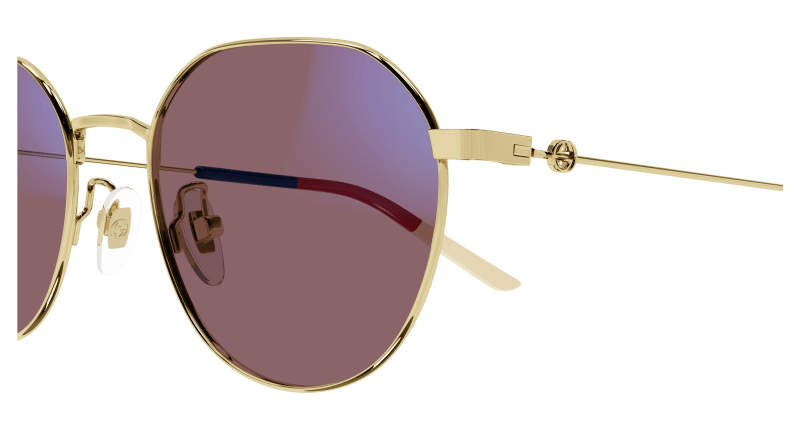 Gold Sunglasses Gucci 889652411316