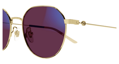 Gold Sunglasses Gucci 889652411316