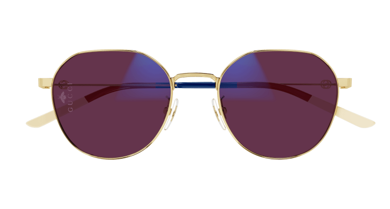 Gold Sunglasses Gucci 889652411316