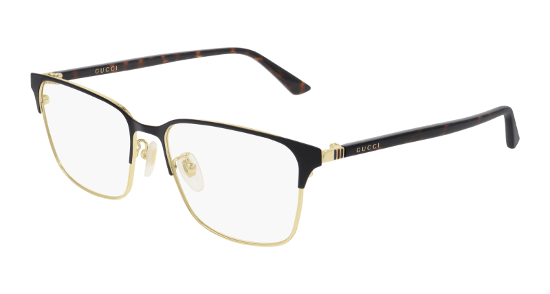 Gold Eyeglasses Gucci 889652296913