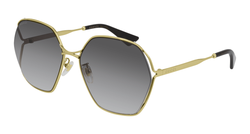 Gold Sunglasses Gucci 889652309316
