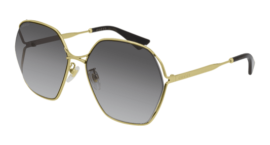 Gold Sunglasses Gucci 889652309316