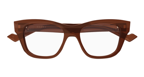 Brown Eyeglasses Gucci 889652356136