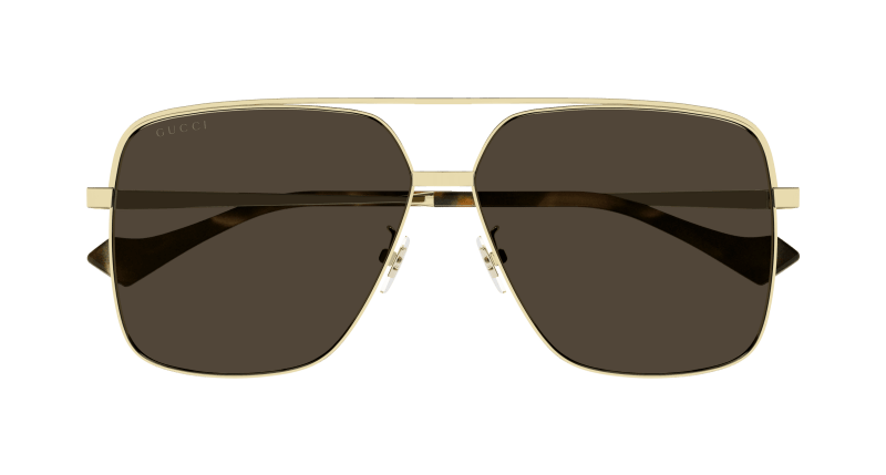Gold Sunglasses Gucci 889652381497