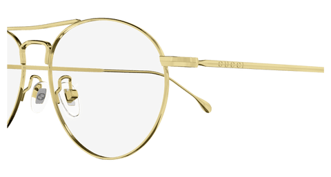 Gold Eyeglasses Gucci 889652393018