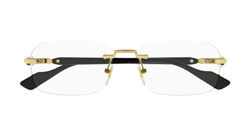 Gold Eyeglasses Gucci 889652394077