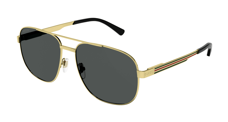 Gold Sunglasses Gucci 889652394350
