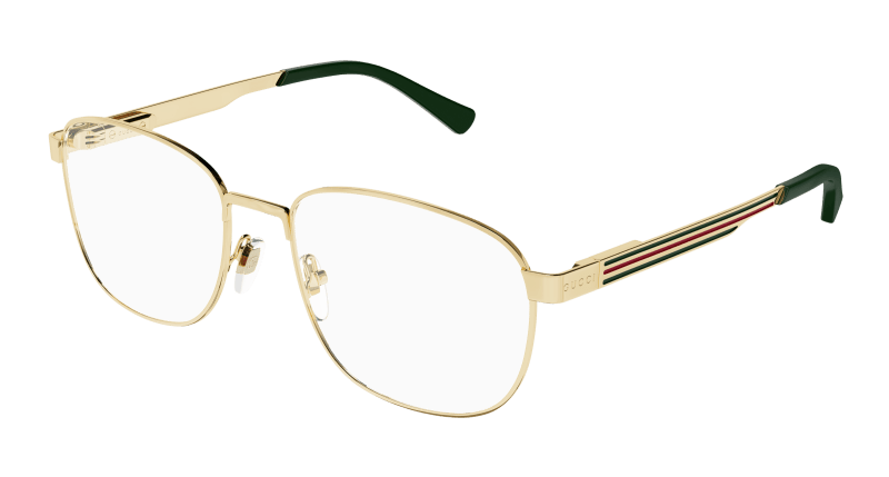 Gold Eyeglasses Gucci 889652395012