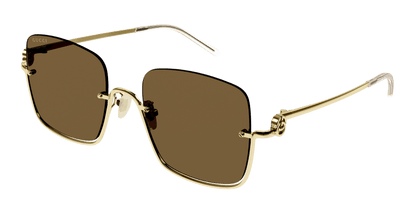 Gold Sunglasses Gucci 889652412719