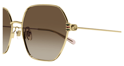 Gold Sunglasses Gucci 889652416182