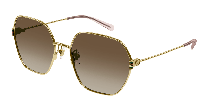 Gold Sunglasses Gucci 889652416182