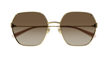 Gold Sunglasses Gucci 889652416182