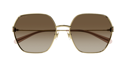 Gold Sunglasses Gucci 889652416182