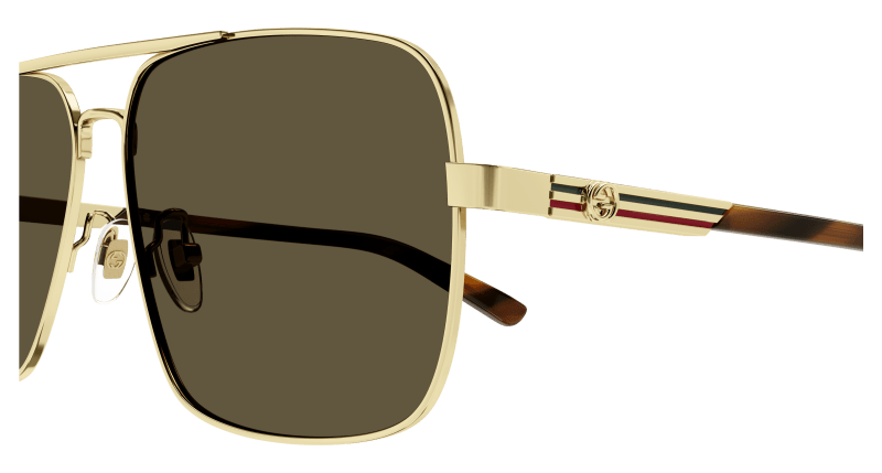 Gold Sunglasses Gucci 889652413815