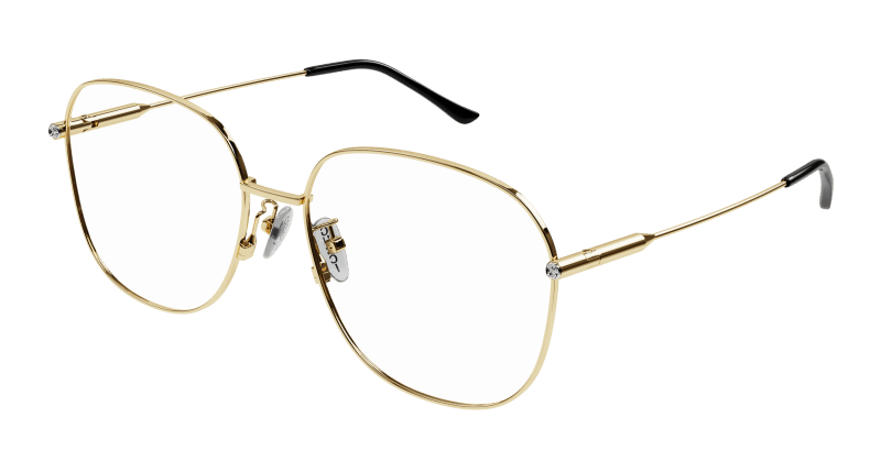 Gold Eyeglasses Gucci 889652440842