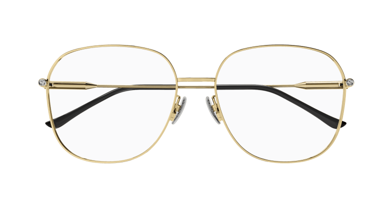 Gold Eyeglasses Gucci 889652440842