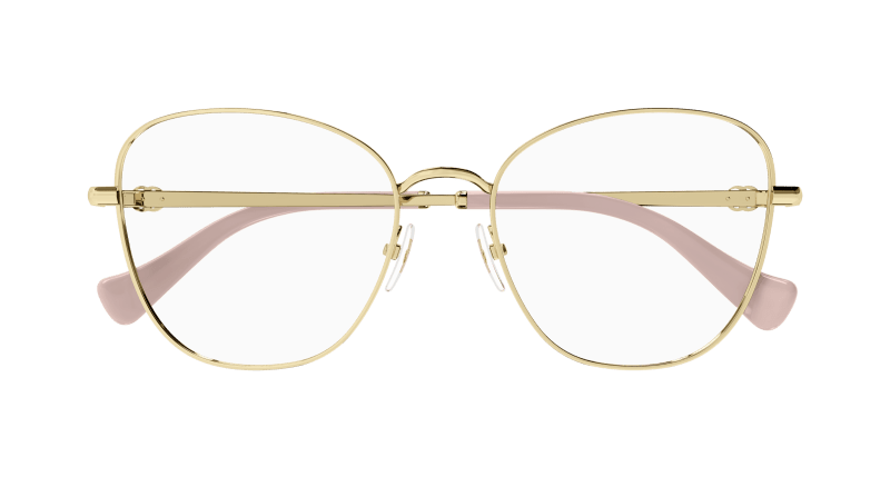 Gold Eyeglasses Gucci 889652440729