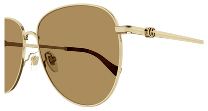 Gold Sunglasses Gucci 889652439174