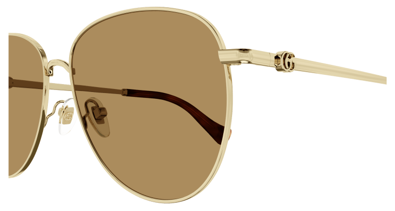 Gold Sunglasses Gucci 889652439174