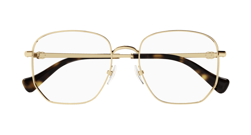 Gold Eyeglasses Gucci 889652440873