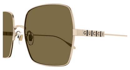 Gold Sunglasses Gucci 889652441436