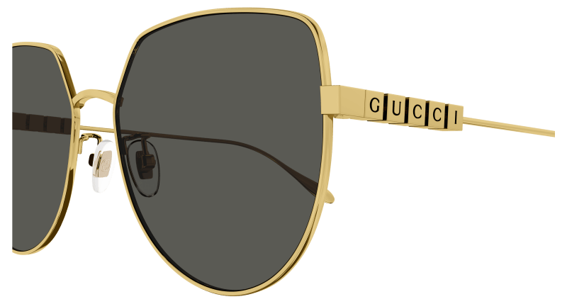 Gold Sunglasses Gucci 889652441481