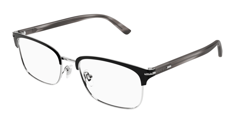 Silver Eyeglasses Gucci 889652438245