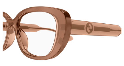Brown Eyeglasses Gucci 889652473109