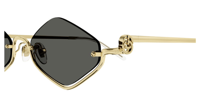 Gold Sunglasses Gucci 889652469225