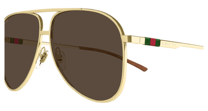 Gold Sunglasses Gucci 889652499963