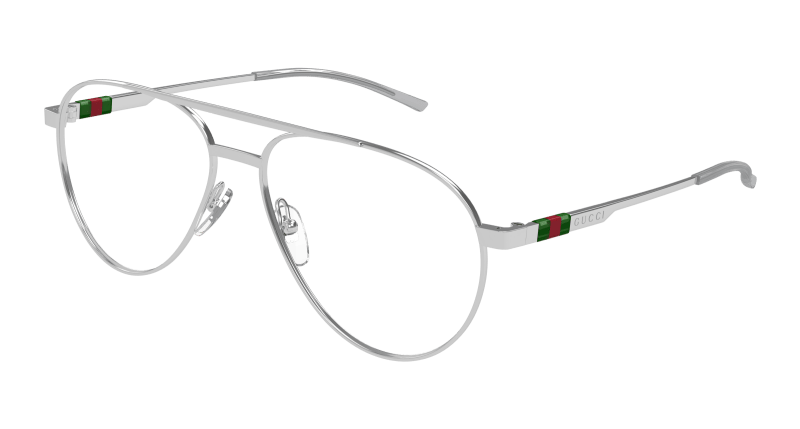 Silver Eyeglasses Gucci 889652500065