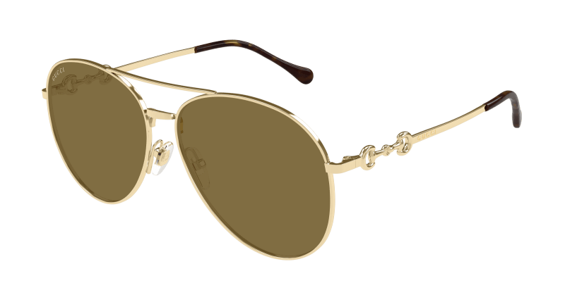 Gold Sunglasses Gucci 889652499666
